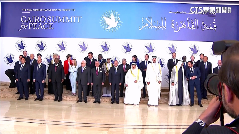 開羅和平峰會登場　巴勒斯坦領袖：永不離開家園