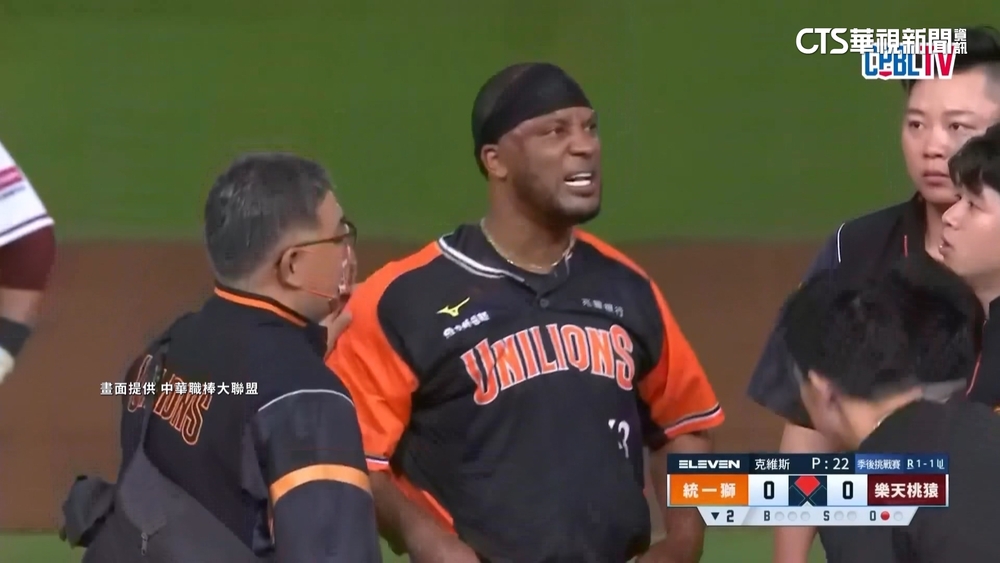 克維斯遭強襲球「爆頭」　緊急送醫幸無大礙