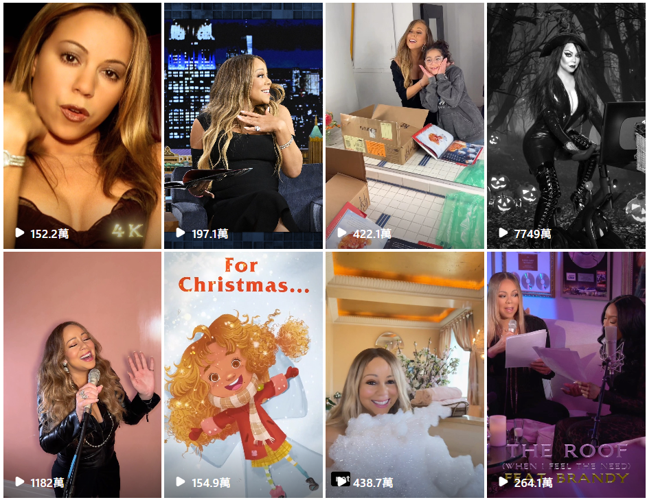 2022年版本累積7千萬觀看次數 / 圖片翻攝自 mariahcarey IG