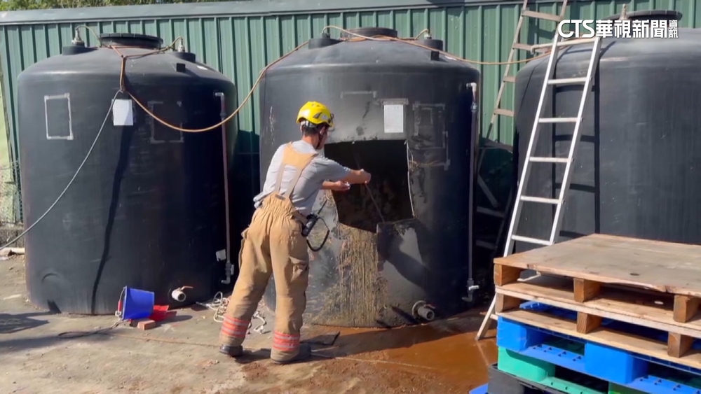 台南醬油廠意外！　「3人昏迷醬油槽內」切槽救人
