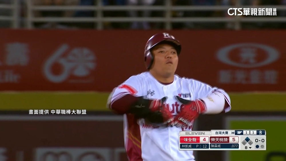 「紅軍」建功！嚴宏鈞致勝安打　助樂天7：4再勝味全龍
