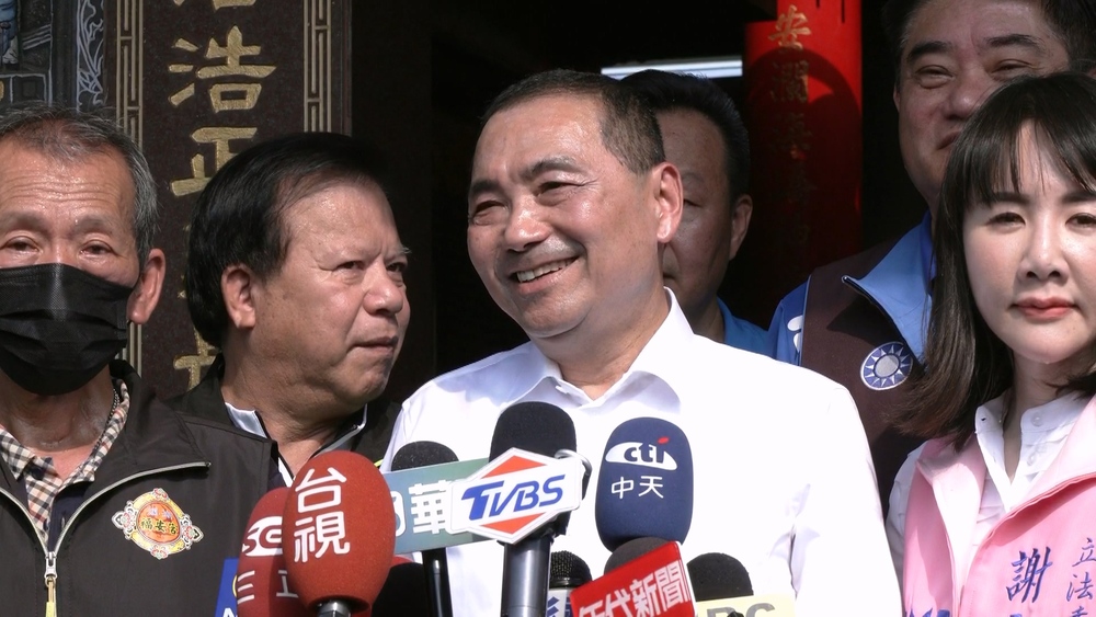 侯友宜今日到彰化溪湖的宮廟參拜。(圖/資料照片)