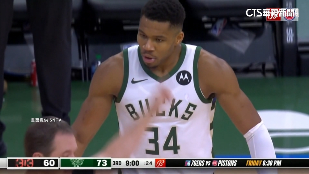 瞪一眼吹技術犯規！　字母哥收「2T」　傻眼賴場邊