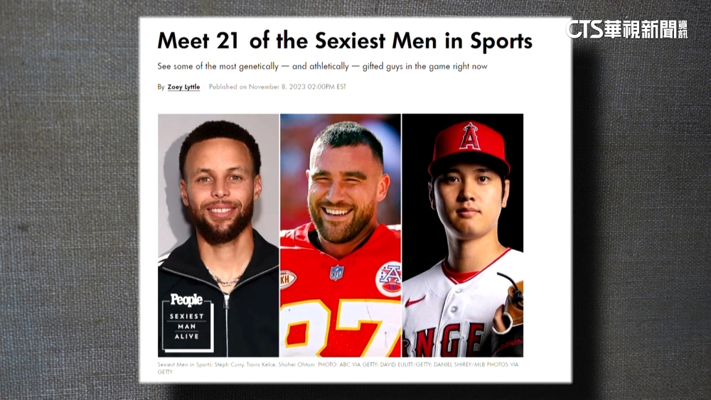 最性感運動員！　大谷排15名　泰勒絲男友當榜首