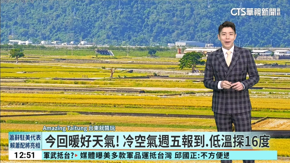 今回暖好天氣！　冷空氣週五報到.低溫探16度