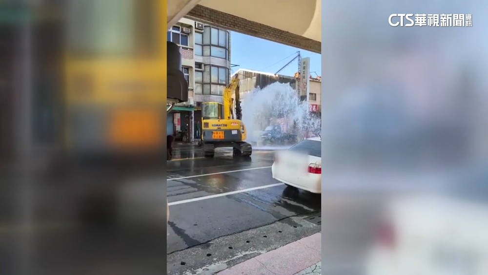 中華電信埋管挖斷自來水管　台南新營7百戶沒水用房
