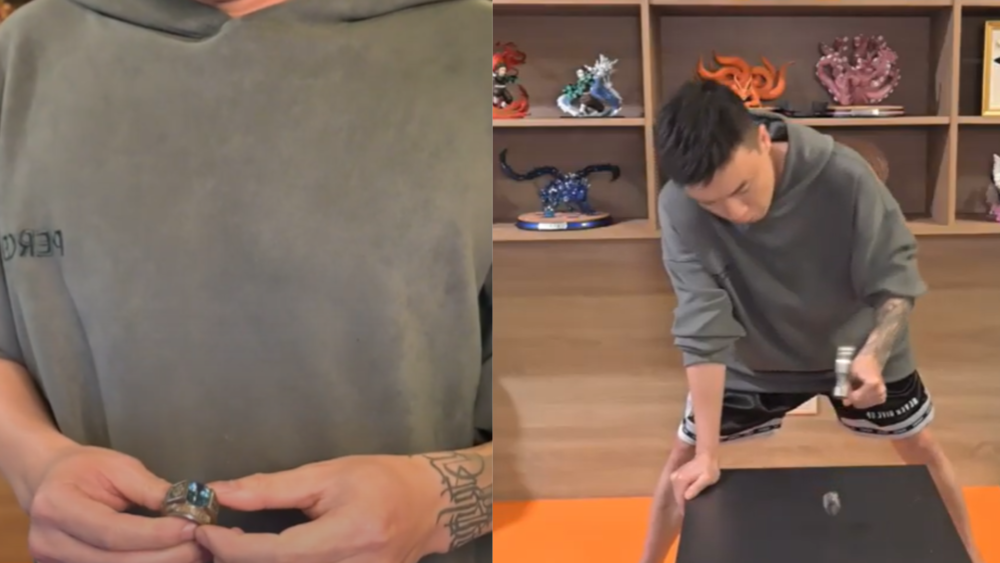 Toyz開直播向統神夫妻致歉　敲碎英雄聯盟冠軍戒指立誓：不再出席電競活動