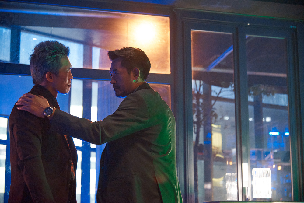 柯叔元（右）跟黃尚禾（左）劇中關係緊繃，有場戲一路對罵對嗆，兩人演員直呼好過癮。