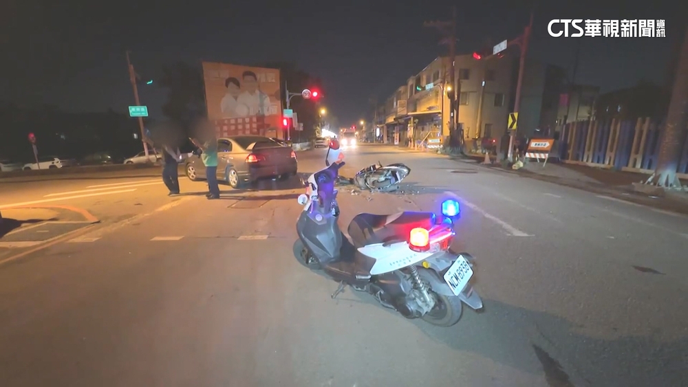 台中「藍色公路」汽機車對撞　騎士噴飛重傷送醫