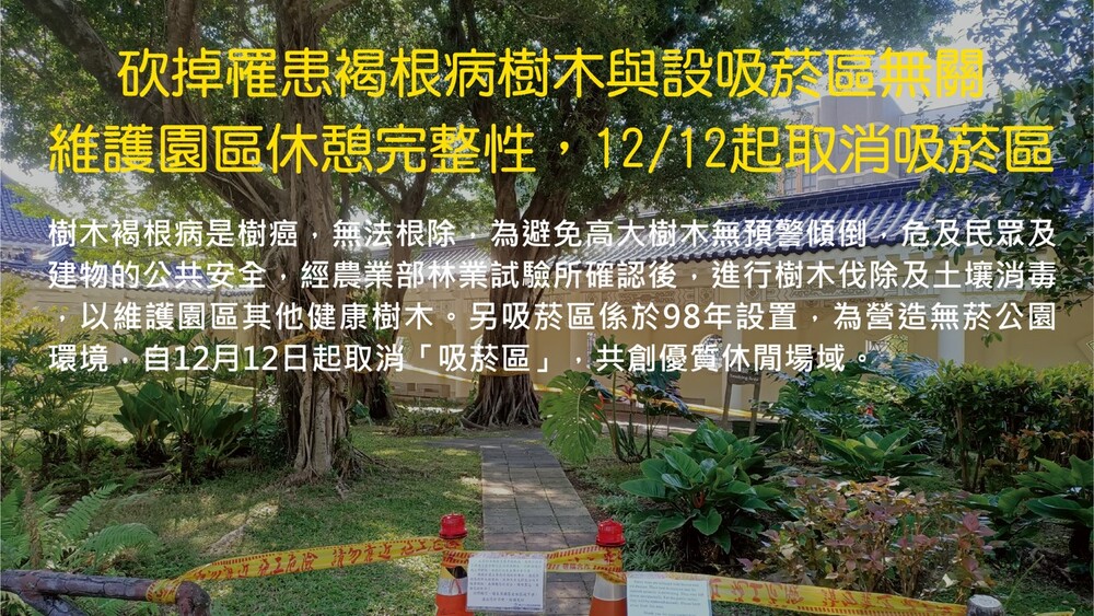 邰智源批設「吸菸區」惹風波　中正紀念堂：今起全面禁菸