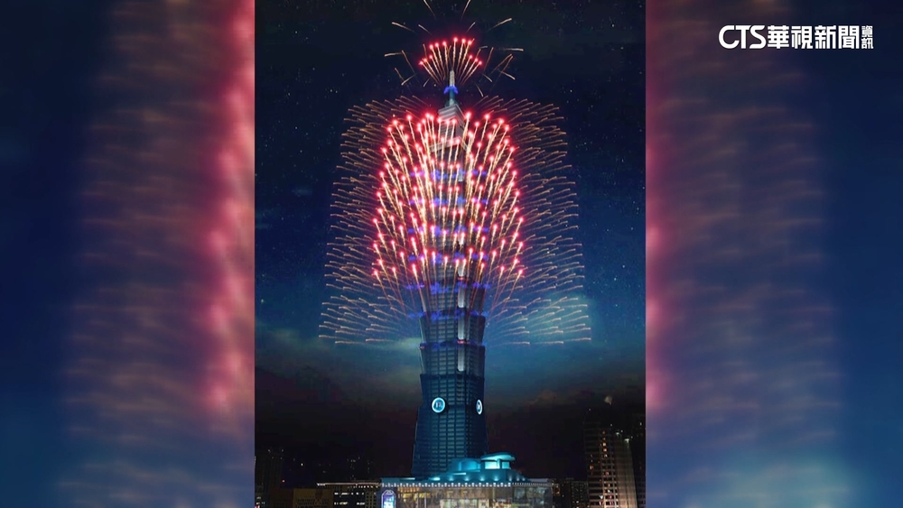 300秒.1.6萬發！　台北101跨年煙火主題：彩色世界