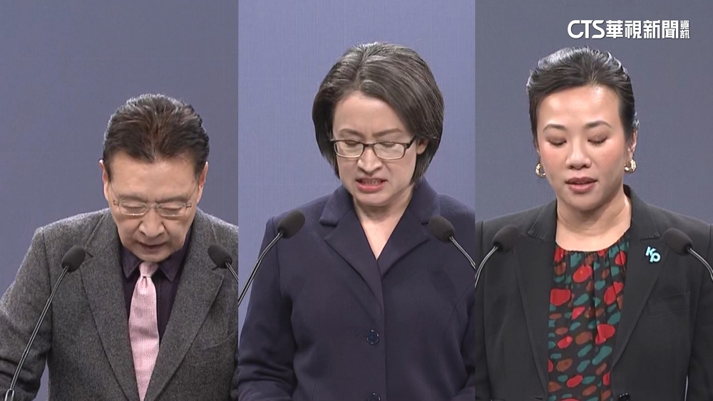 副總統政見會登場　趙少康.蕭美琴.吳欣盈激辯