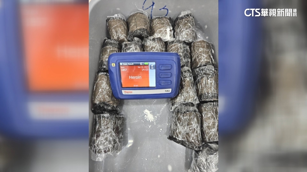 假觀光真運毒　2菲籍客帶9kg海洛因闖關遭攔截