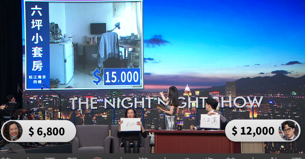 吳欣盈《夜夜秀》「北市租金猜6千8」　柏金包價格精準猜中