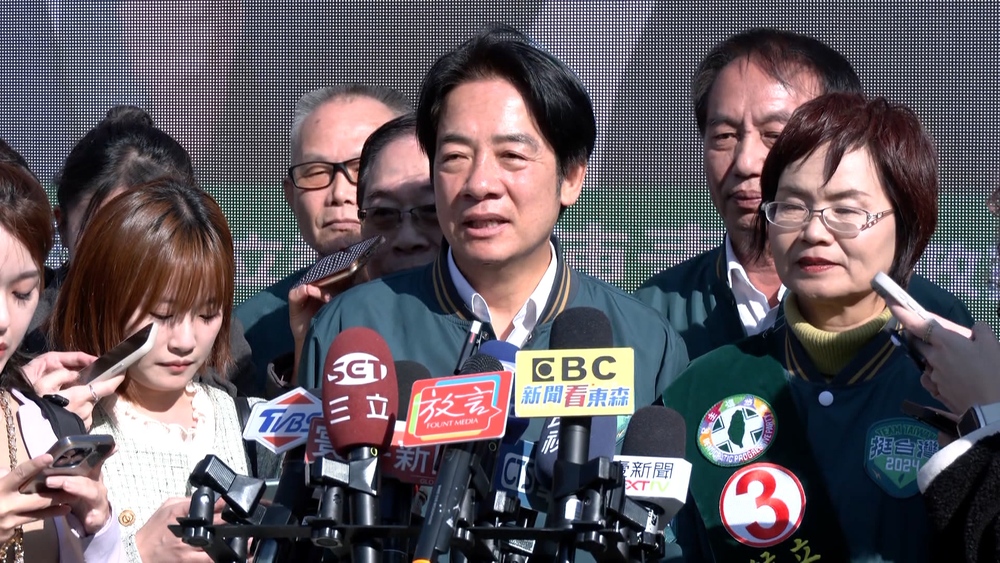 賴清德車掃前進中台灣　選前之夜鐵人「南北雙拚」