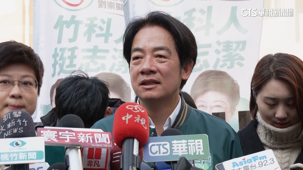 賴清德車掃桃竹　熱情支持者沿街追戰車力挺