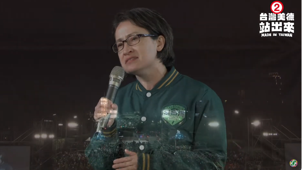 蕭美琴現身凱道　感動喊「阮是驕傲的台灣囡仔」