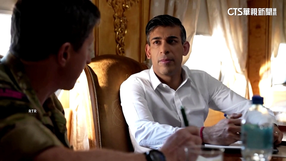 英相蘇納克訪基輔　提高最大軍援至台幣991億