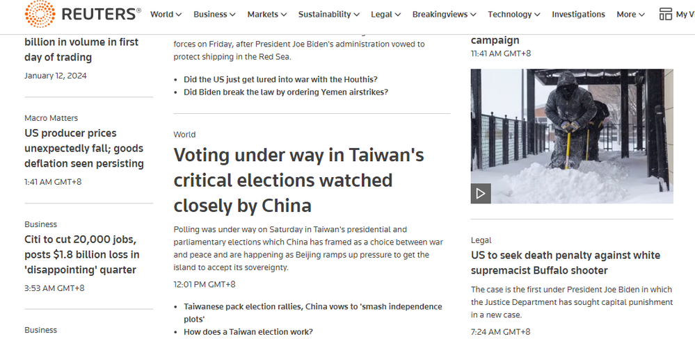 圖／翻攝自路透社