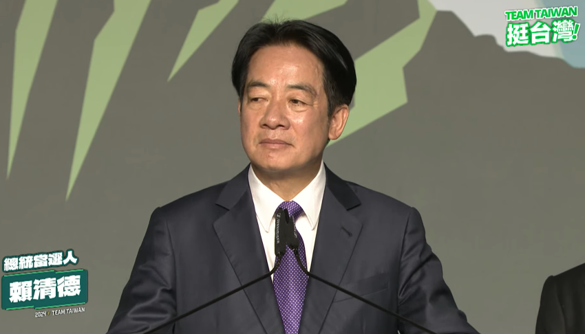 「賴蕭配」宣布當選！ 賴清德：告訴世界台灣站在民主這邊