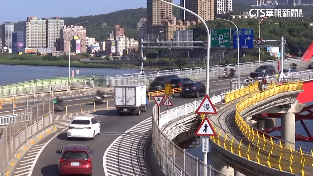 關渡大橋「防撞桿」害命　騎士吃尾牙返家自撞亡