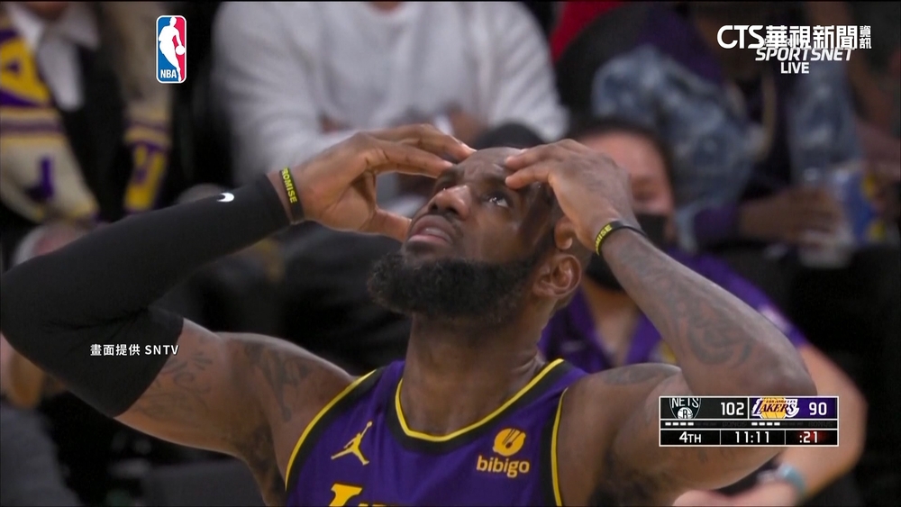 遇弱則弱？　湖人遭籃網逆轉　「勝率跌破5成」