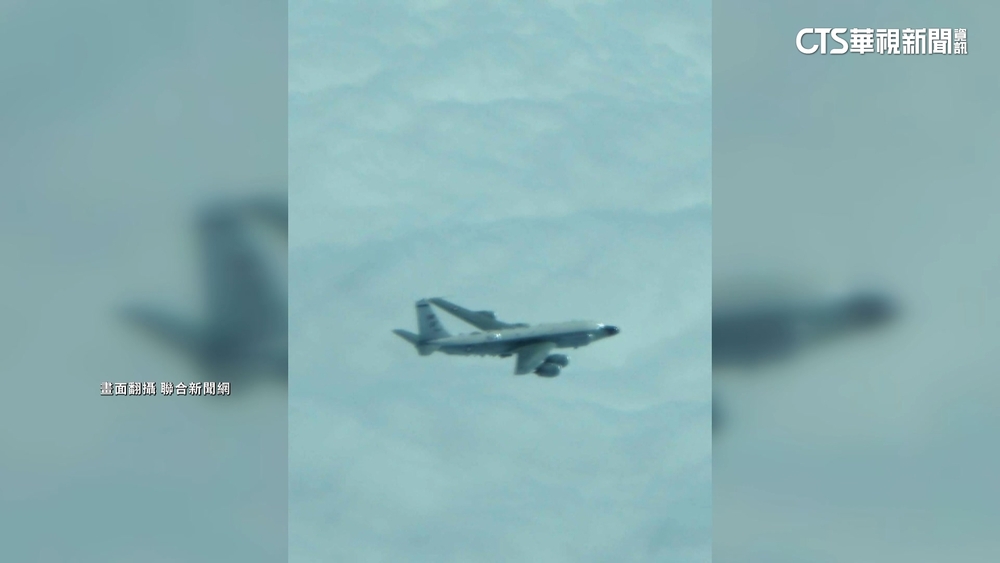 美RC-135電偵機在我空域偵查　首被民眾目擊留影