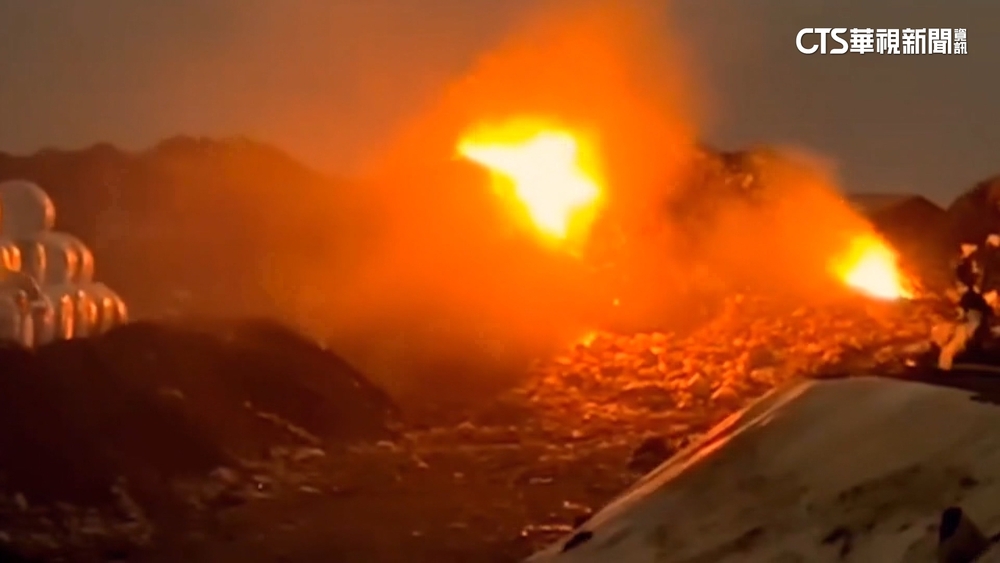東北季風助燃　澎湖垃圾掩埋場火燒5小時