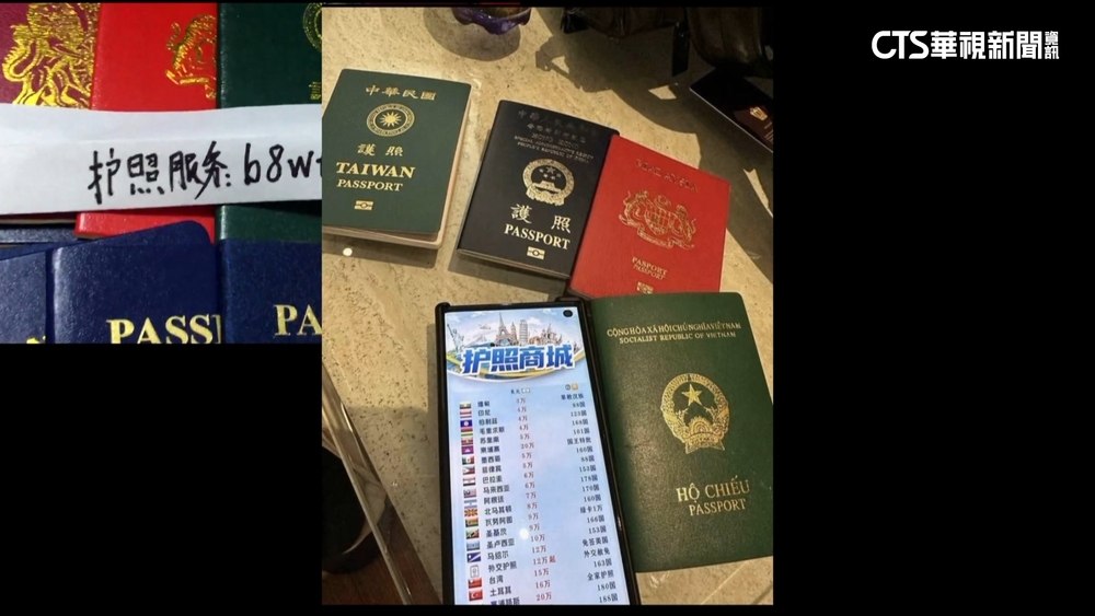 中跨國集團買賣假護照　聯手台人蛇提供人頭個資
