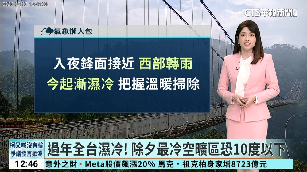 今「立春」飆30度！今晚鋒面通過 一路濕冷迎過年