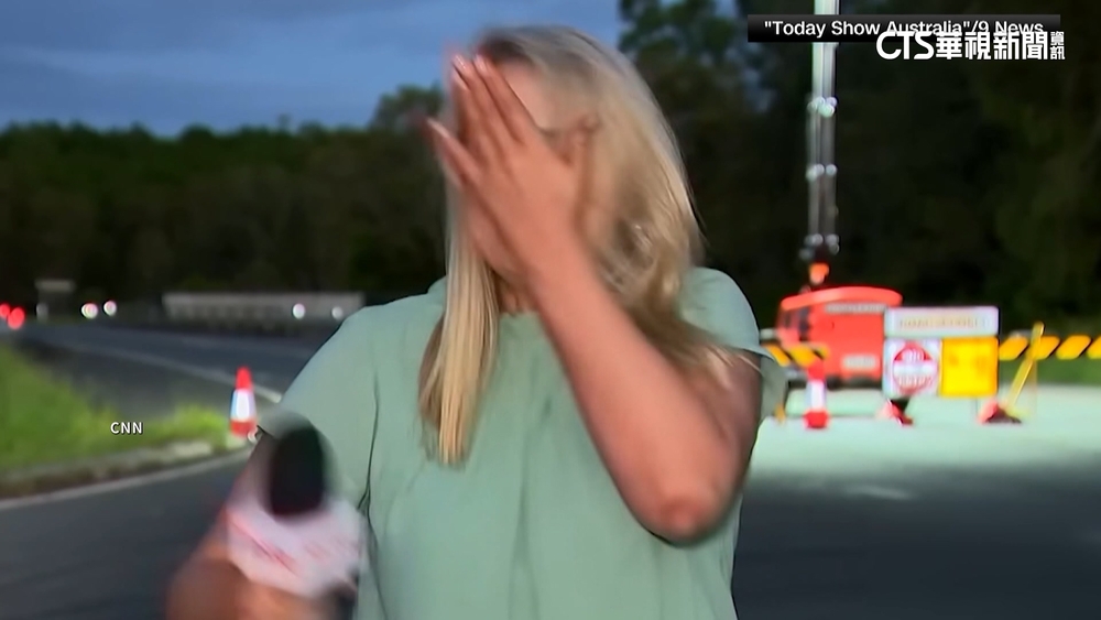 連線遭蚊擾　澳女記者「賞自己巴掌」　觀者忍不住大笑