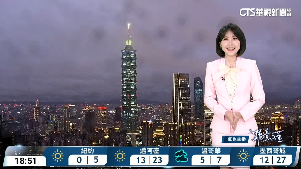 強烈大陸冷氣團南下越晚越冷 華南雲雨區逐漸影響各地有雨