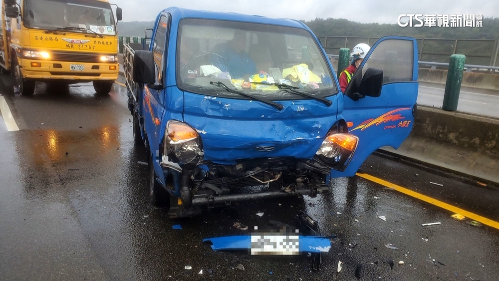 國3苗栗西湖段連環車禍！　7車追撞釀4人傷