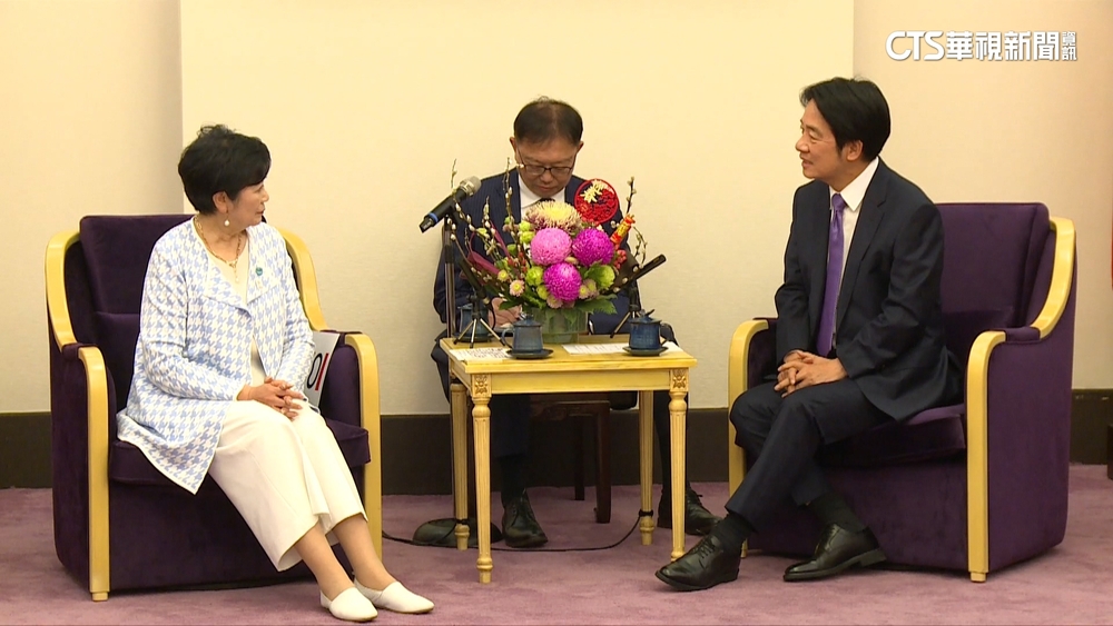 任東京都知事首訪台　小池百合子拜會正副總統