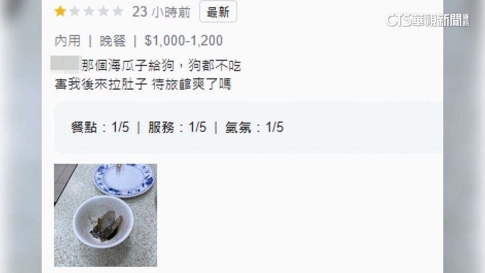 「海瓜子全是沙」害吃壞肚　旗津海產業者致歉退錢