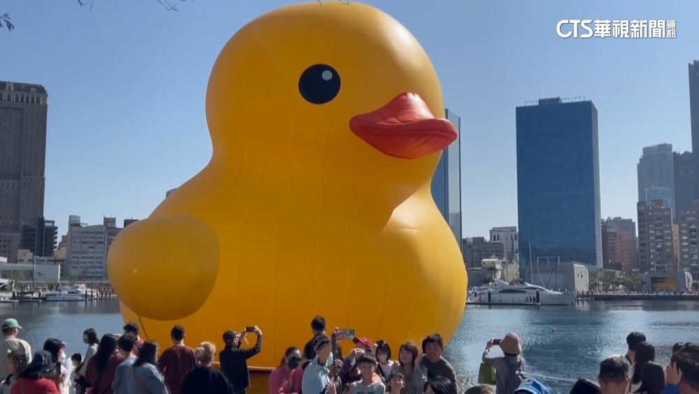 黃色小鴨人氣爆棚！　春節破200萬人次　民眾搶拍