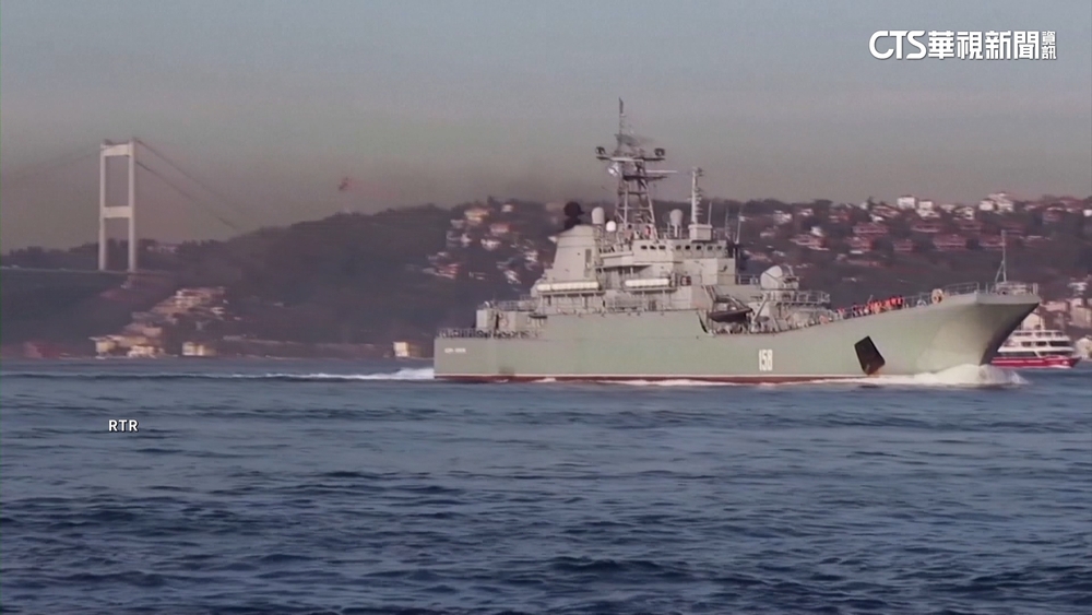 烏克蘭無人艇建功　擊沉俄羅斯大型登陸艦