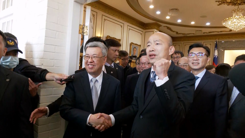 開議前政院拜會立院 韓國瑜、陳建仁：合作推動福國利民的事
