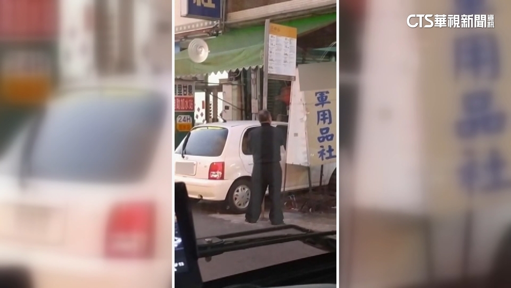 店門口有公車站牌亂象！　停車難+垃圾多　老闆怒拔觸法