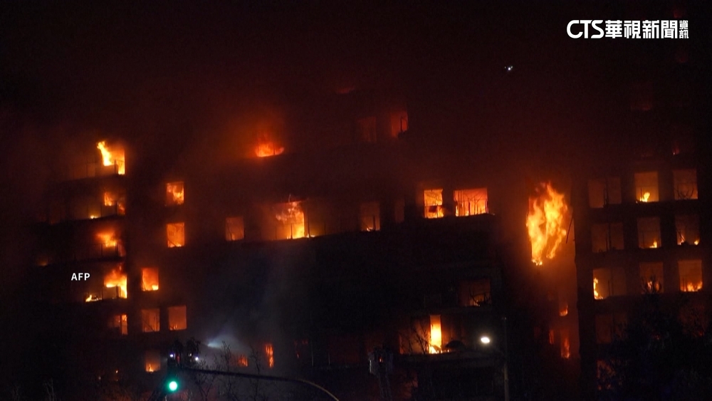 烈焰沖天！西班牙公寓大樓火警　至少4死14傷