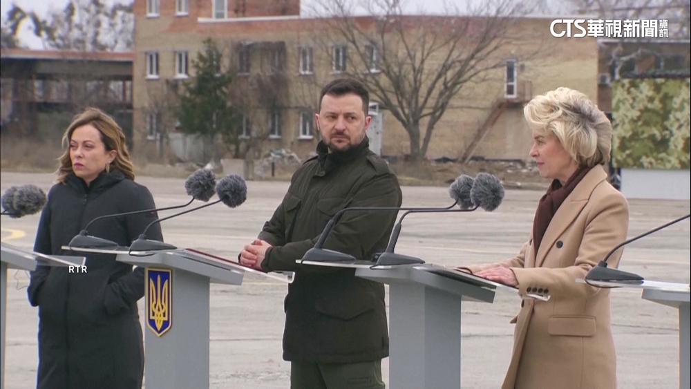 烏俄戰爭滿2週年　4西方領袖訪基輔「團結挺烏」