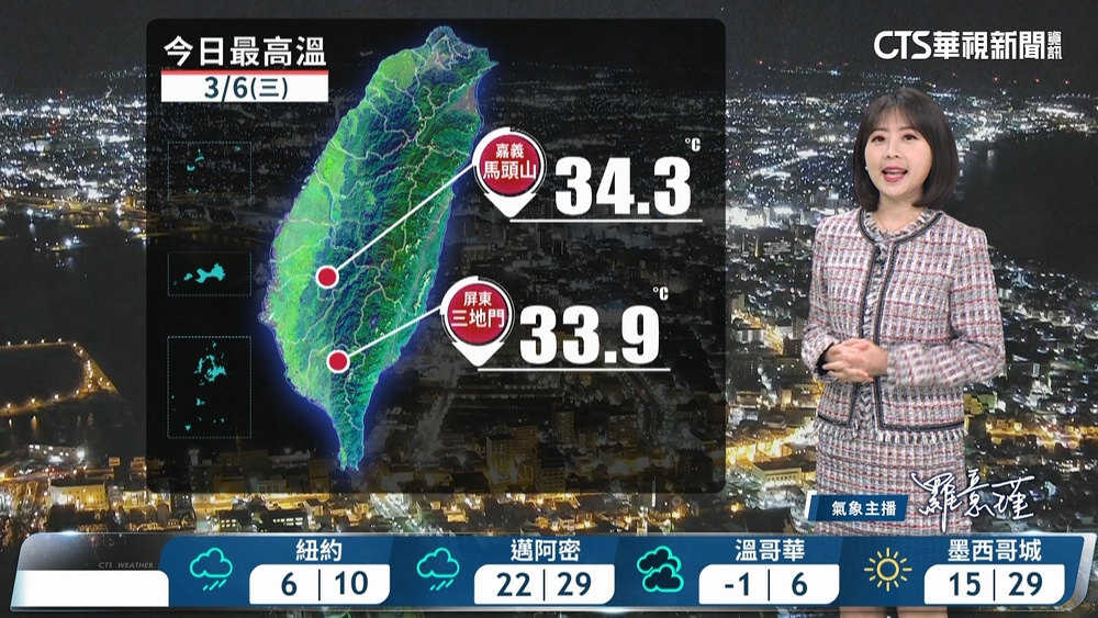 強烈冷氣團南下　北台灣轉冷.各地轉雨