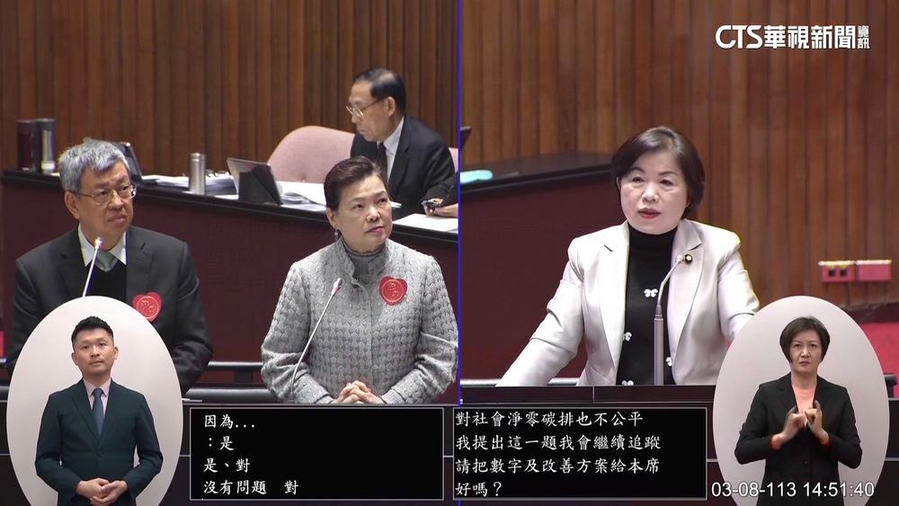 藍委要求民生用電330度以下不漲　陳揆：不能夠答應