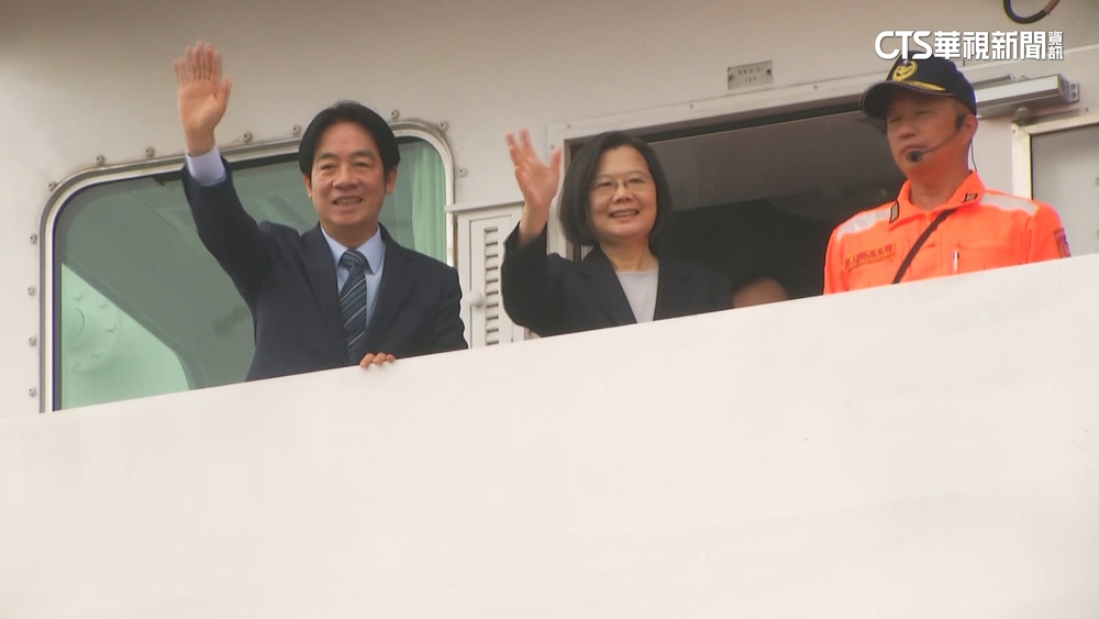 啟動國防事務交接？　蔡英文.賴清德視導海鯤號