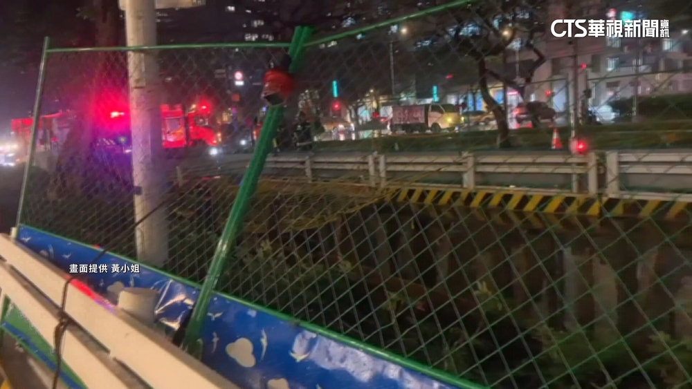 北市敦化南路二段樹倒　影響慢車道通行.無人傷