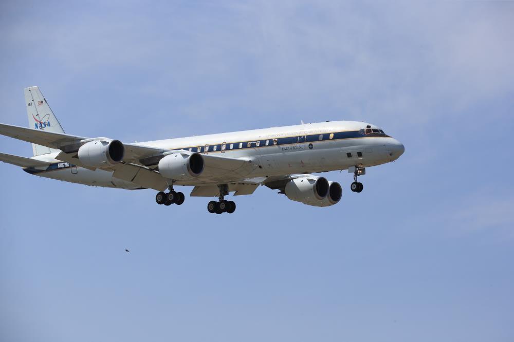 NASA科研機三度來台！上午11時抵達恆春 到嘉義低飛15公尺測空品