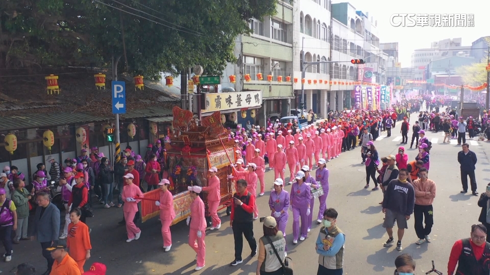 龍德宮遶境抵鹿港天后宮　全台近百宮廟迎接