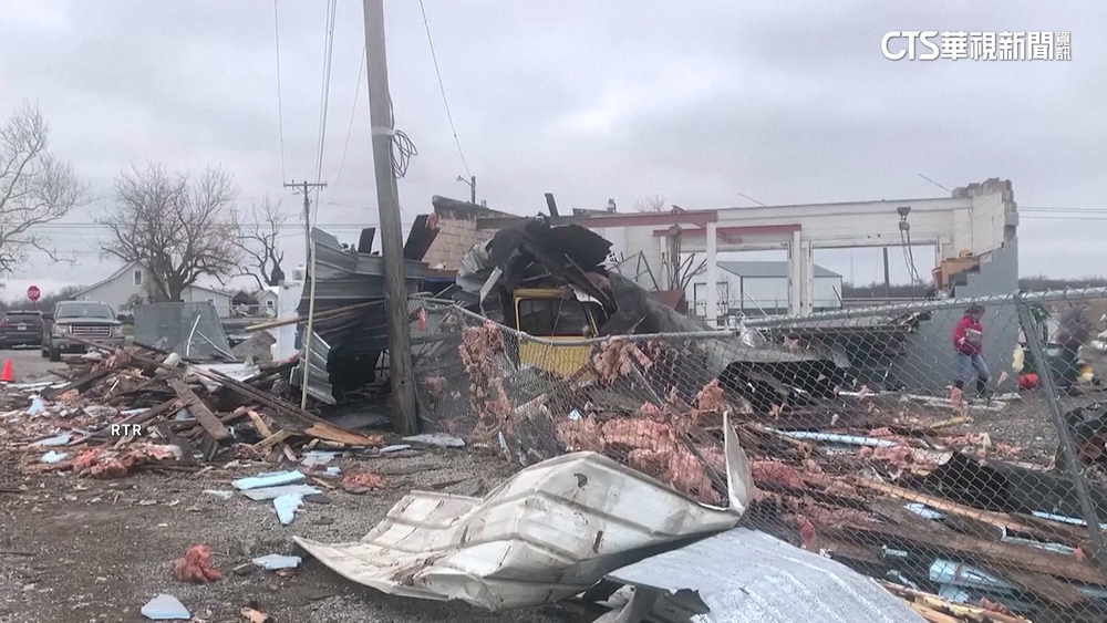 美國中西部遭龍捲風肆虐　百棟房屋毀釀3死