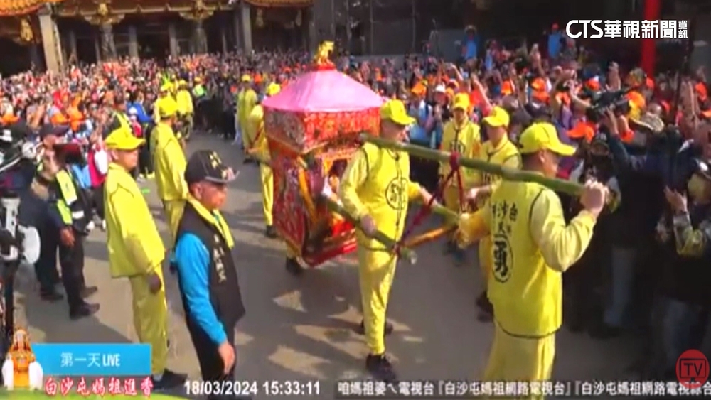 睽違18年「三媽會」　白沙屯媽祖駐駕大甲鎮瀾宮