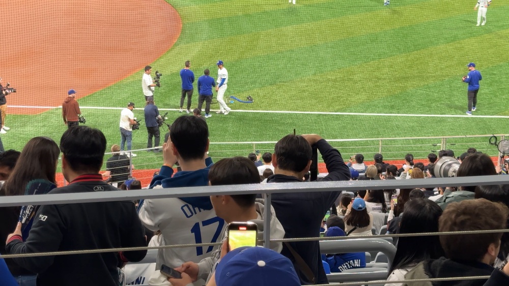 大谷妻子赴高尺巨蛋觀賽 球迷偷拍被刪畫面！ 現場維安超嚴格